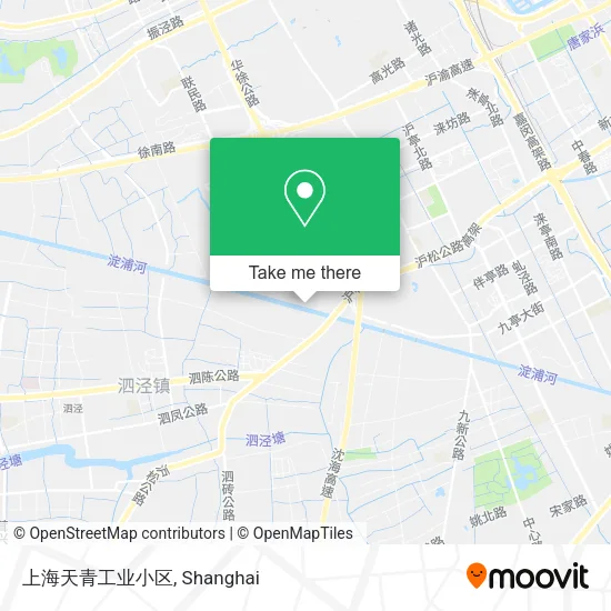上海天青工业小区 map