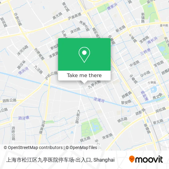 上海市松江区九亭医院停车场-出入口 map