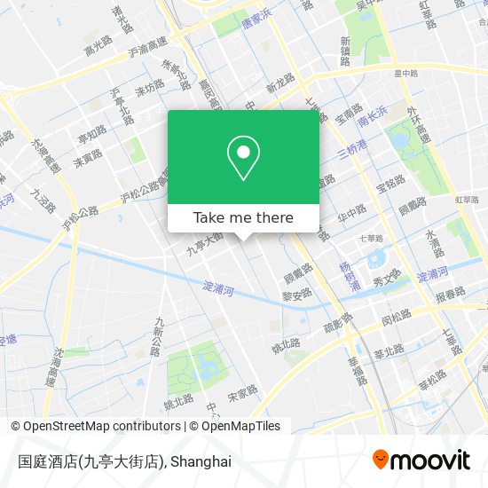 国庭酒店(九亭大街店) map