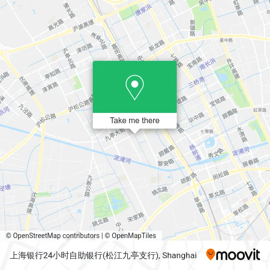 上海银行24小时自助银行(松江九亭支行) map