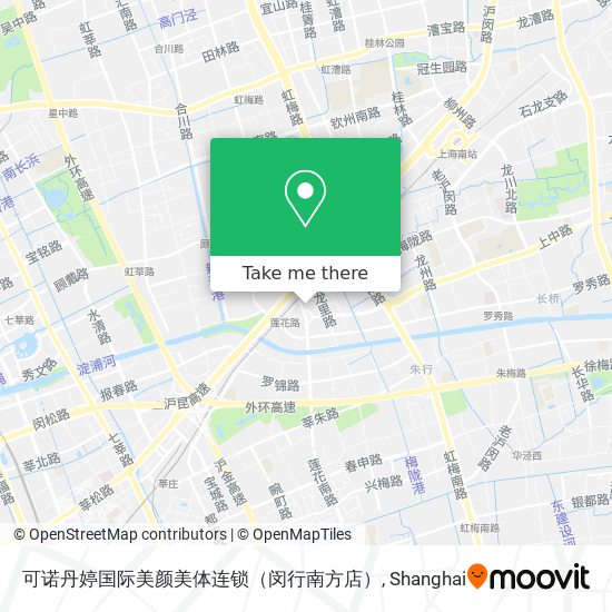 可诺丹婷国际美颜美体连锁（闵行南方店） map