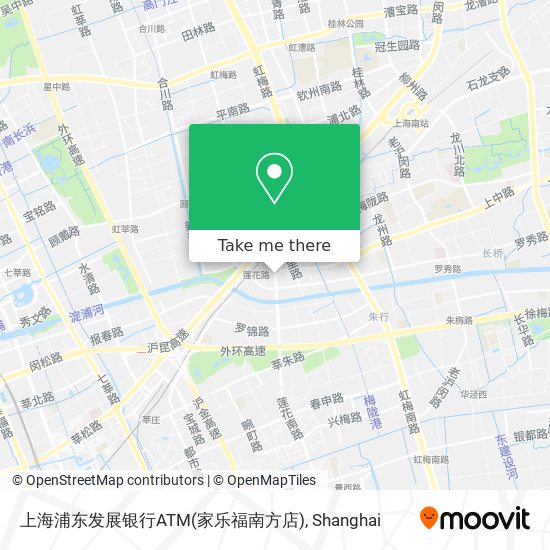 上海浦东发展银行ATM(家乐福南方店) map
