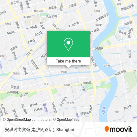 安琪时尚宾馆(老沪闵路店) map