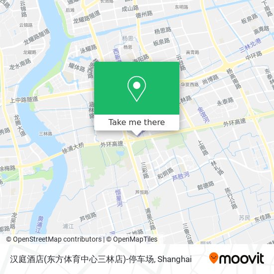 汉庭酒店(东方体育中心三林店)-停车场 map