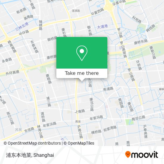 浦东本地菜 map