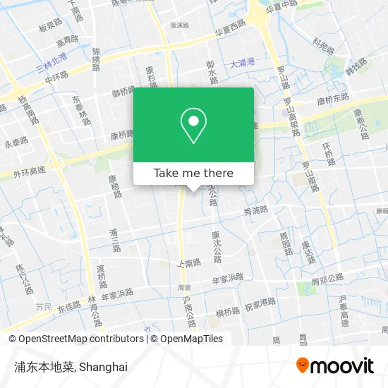 浦东本地菜 map