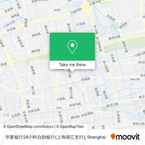 华夏银行24小时自助银行(上海南汇支行) map