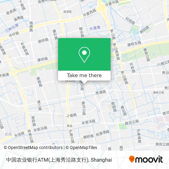 中国农业银行ATM(上海秀沿路支行) map