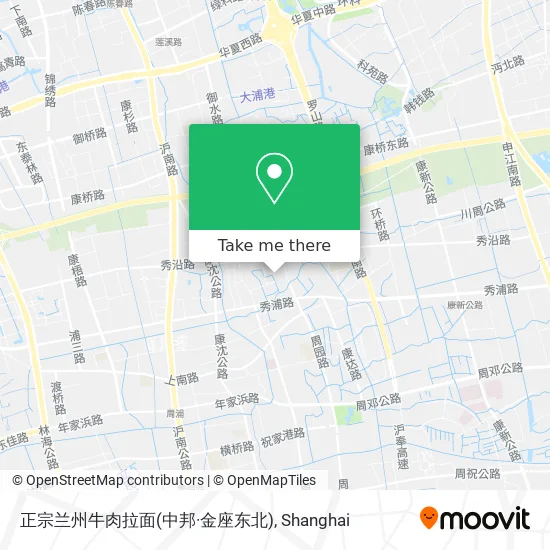 正宗兰州牛肉拉面(中邦·金座东北) map