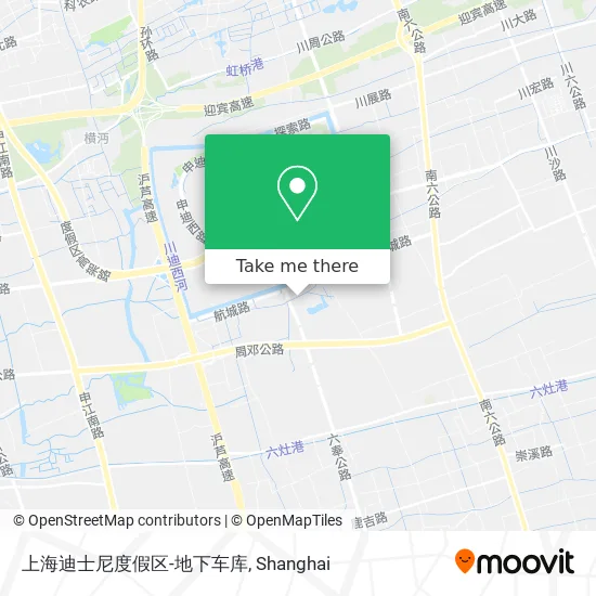 上海迪士尼度假区-地下车库 map
