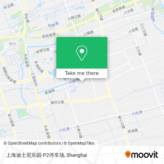 上海迪士尼乐园-P2停车场 map