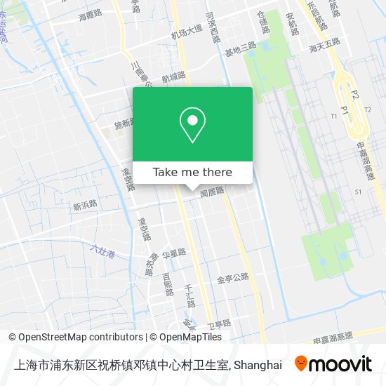 上海市浦东新区祝桥镇邓镇中心村卫生室 map
