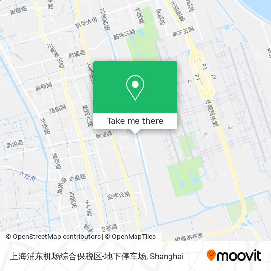上海浦东机场综合保税区-地下停车场 map