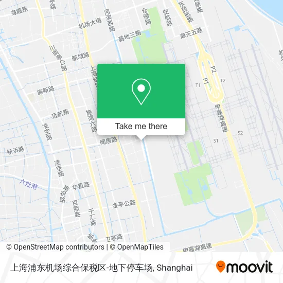 上海浦东机场综合保税区-地下停车场 map