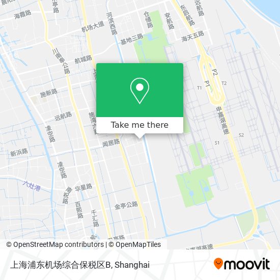 上海浦东机场综合保税区B map