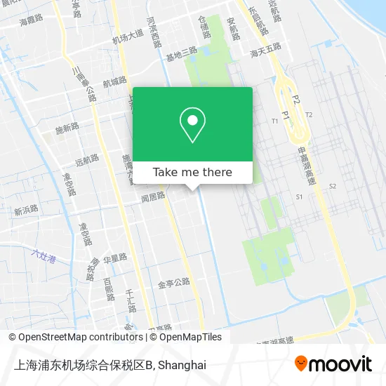 上海浦东机场综合保税区B map