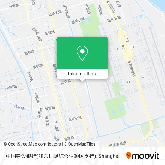 中国建设银行(浦东机场综合保税区支行) map