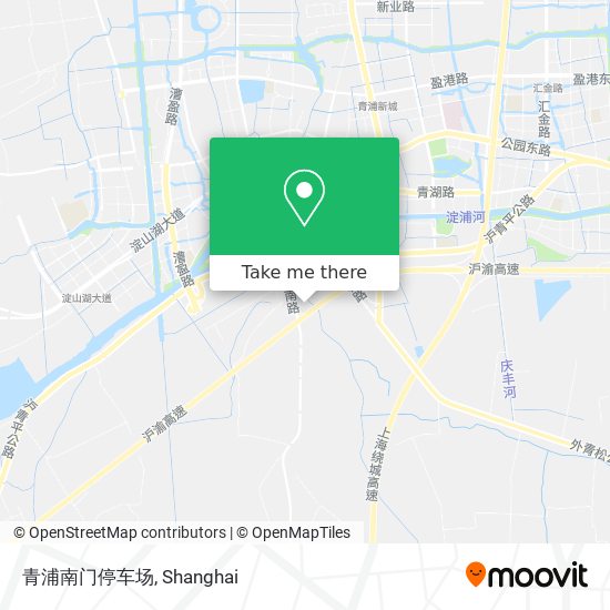 青浦南门停车场 map