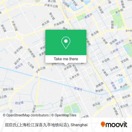 屈臣氏(上海松江深喜九亭地铁站店) map