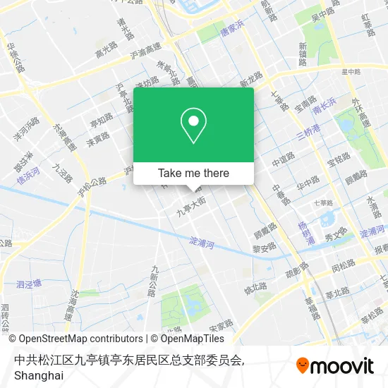 中共松江区九亭镇亭东居民区总支部委员会 map
