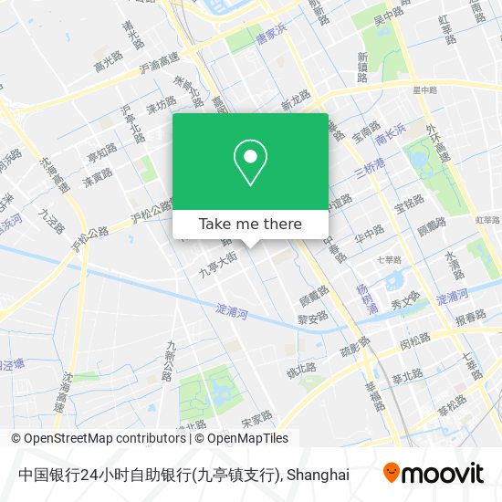 中国银行24小时自助银行(九亭镇支行) map