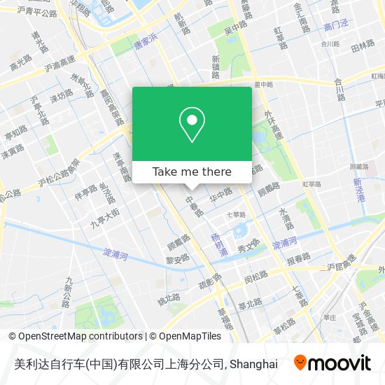美利达自行车(中国)有限公司上海分公司 map