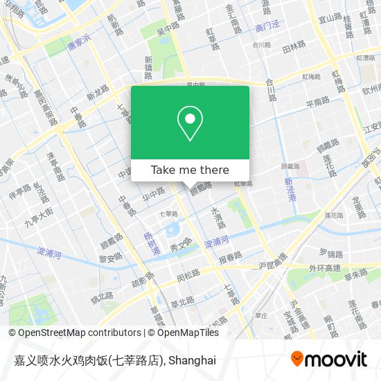 嘉义喷水火鸡肉饭(七莘路店) map