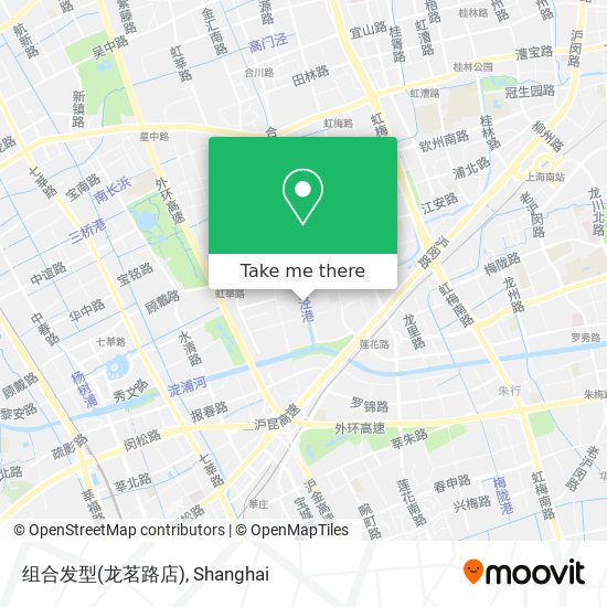 组合发型(龙茗路店) map