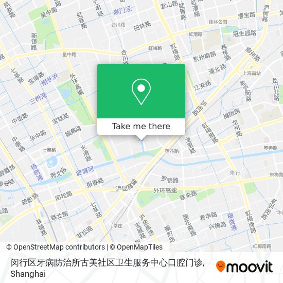 闵行区牙病防治所古美社区卫生服务中心口腔门诊 map