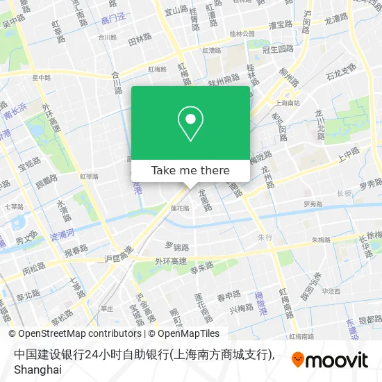 中国建设银行24小时自助银行(上海南方商城支行) map