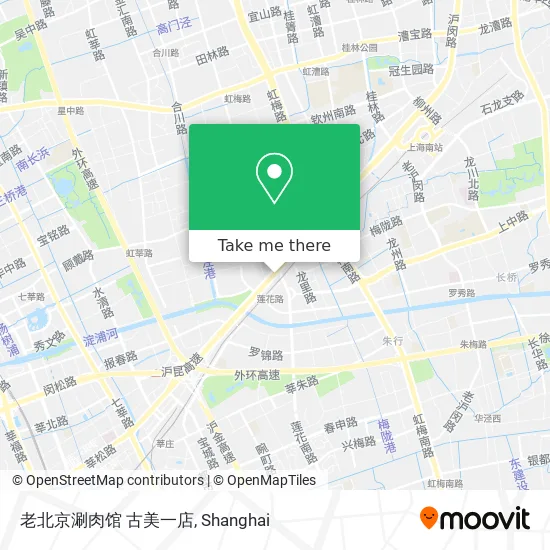 老北京涮肉馆 古美一店 map