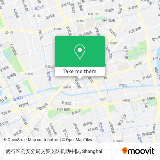 闵行区公安分局交警支队机动中队 map