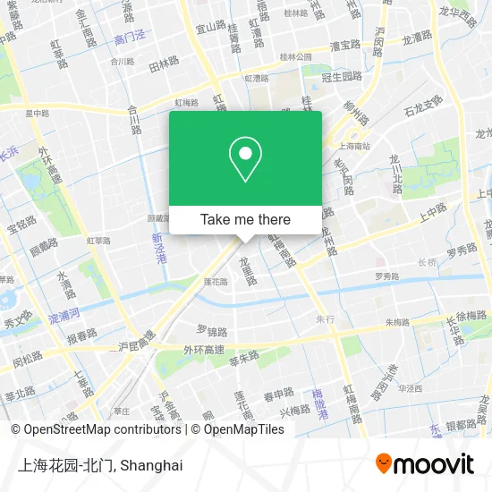 上海花园-北门 map
