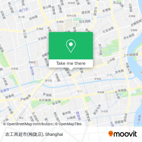 农工商超市(梅陇店) map