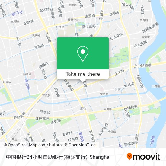 中国银行24小时自助银行(梅陇支行) map