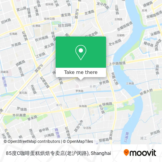 85度C咖啡蛋糕烘焙专卖店(老沪闵路) map