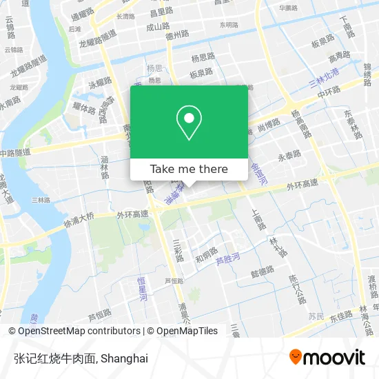 张记红烧牛肉面 map