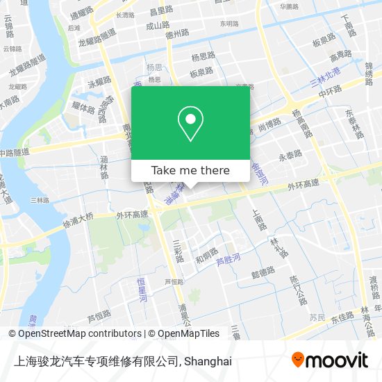 上海骏龙汽车专项维修有限公司 map