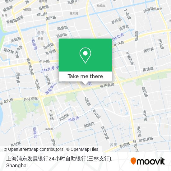 上海浦东发展银行24小时自助银行(三林支行) map