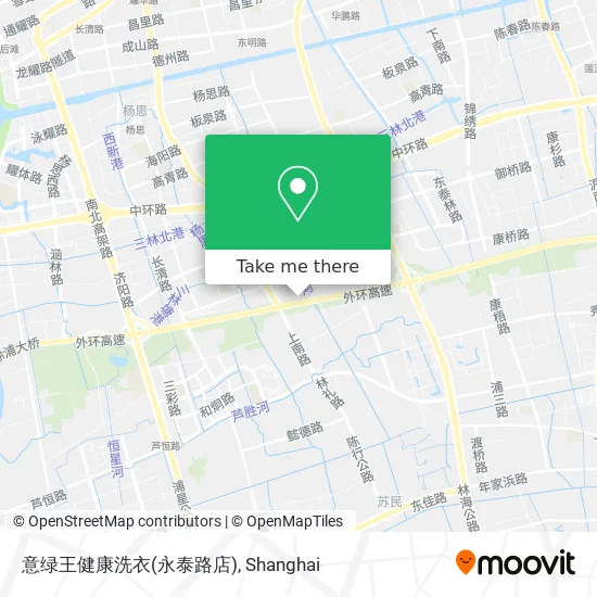 意绿王健康洗衣(永泰路店) map
