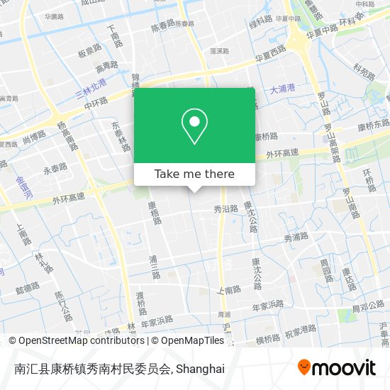 南汇县康桥镇秀南村民委员会 map