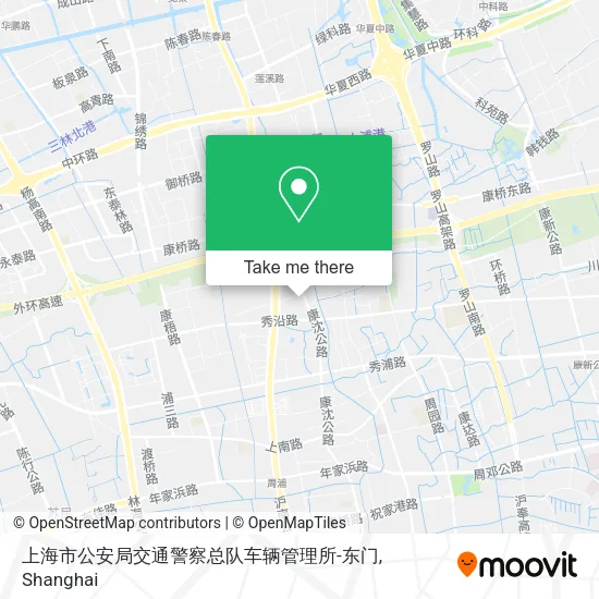 上海市公安局交通警察总队车辆管理所-东门 map