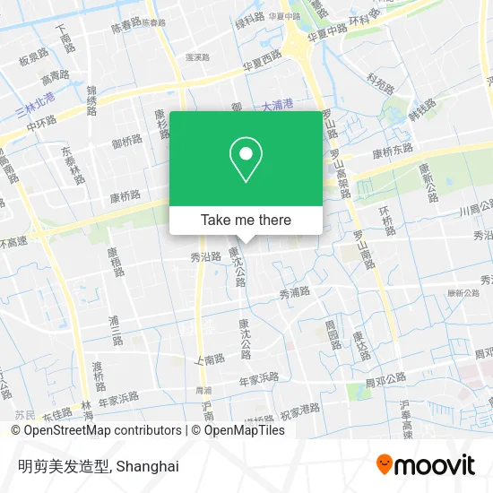 明剪美发造型 map