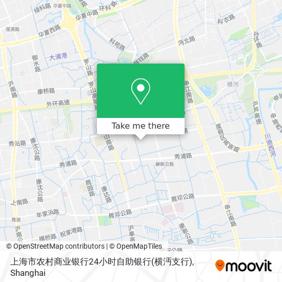 上海市农村商业银行24小时自助银行(横沔支行) map