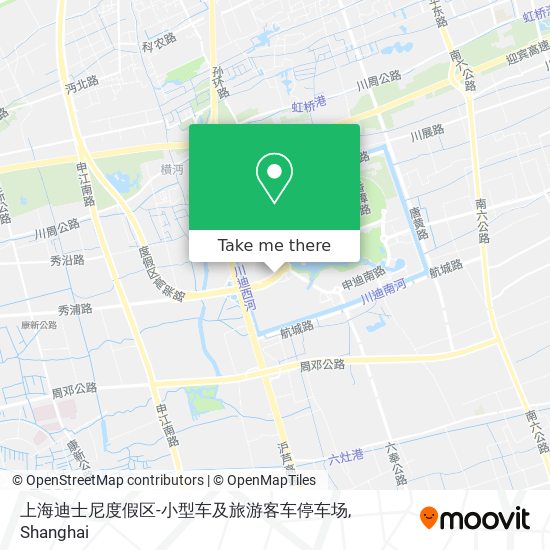 上海迪士尼度假区-小型车及旅游客车停车场 map