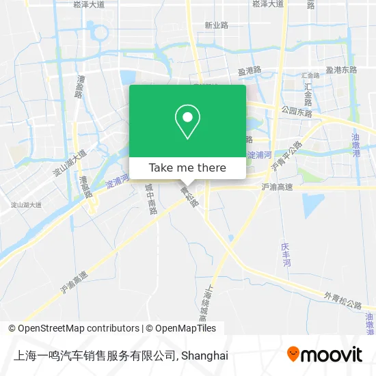 上海一鸣汽车销售服务有限公司 map