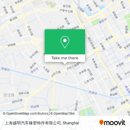 上海越明汽车橡塑饰件有限公司 map