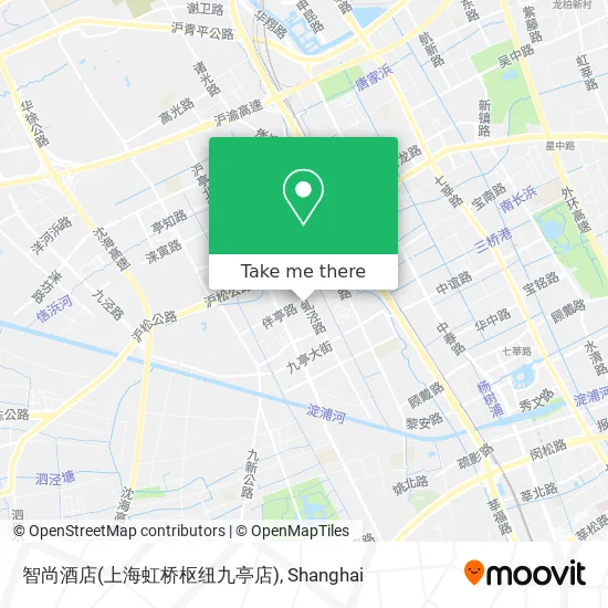 智尚酒店(上海虹桥枢纽九亭店) map