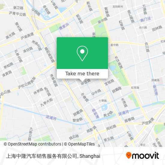 上海中隆汽车销售服务有限公司 map