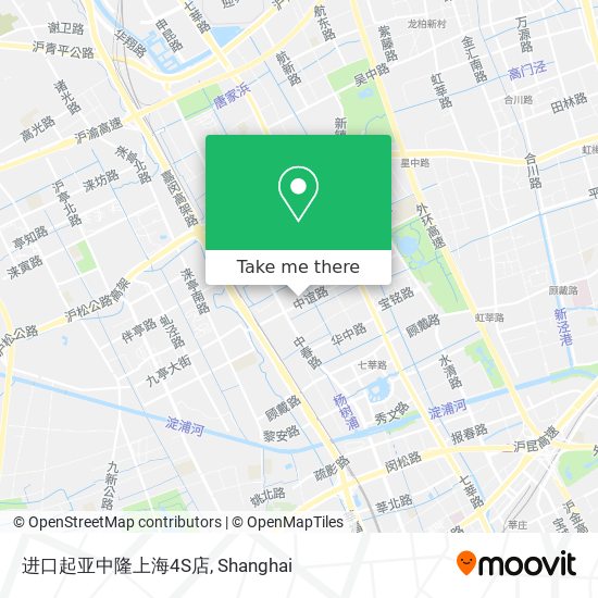 进口起亚中隆上海4S店 map